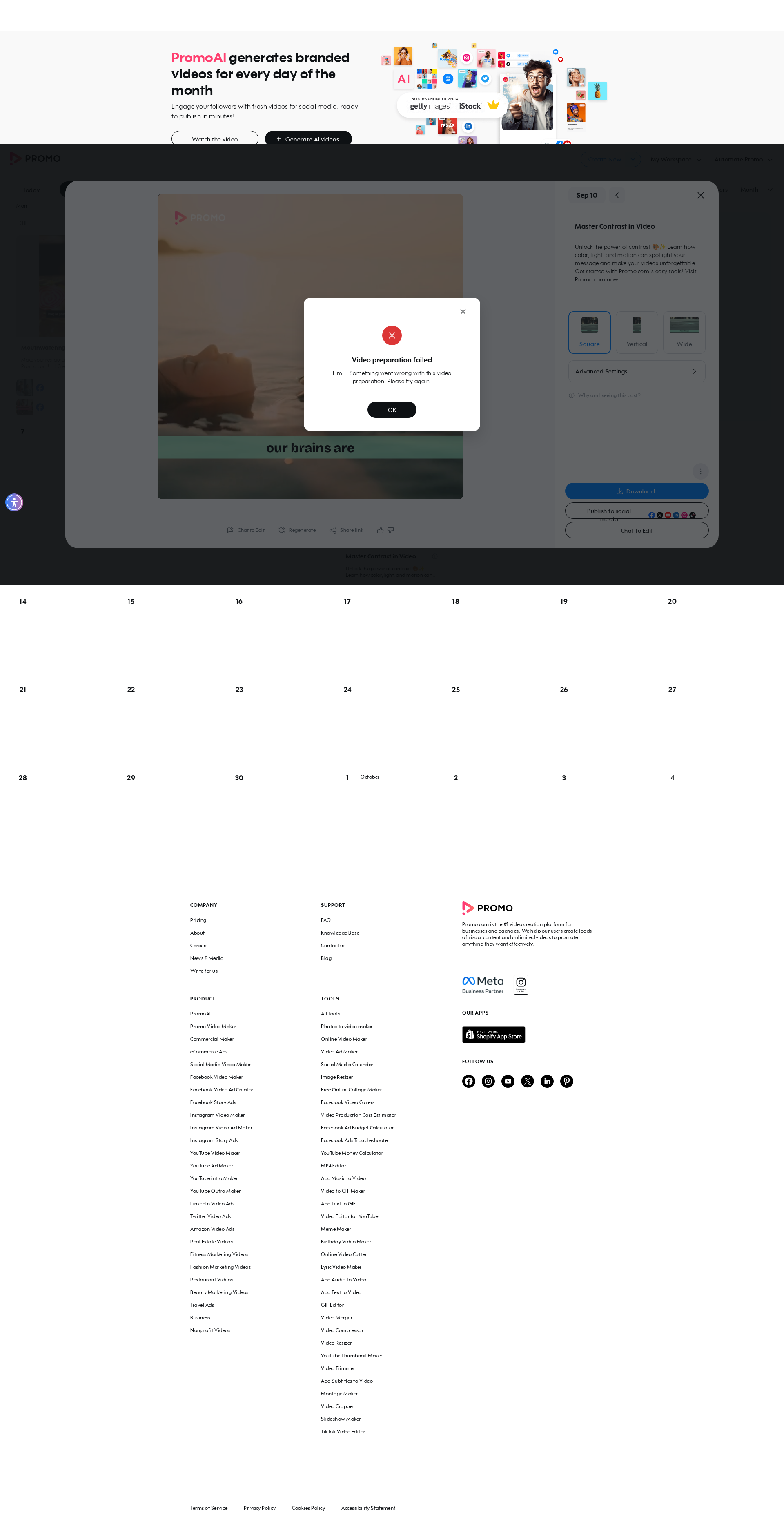 Test failure screenshot